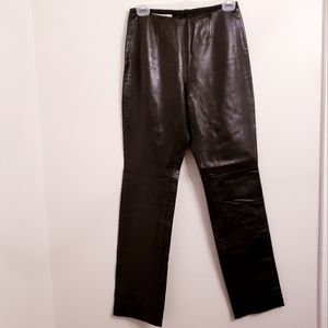 Michael Kors black leather pants size 8